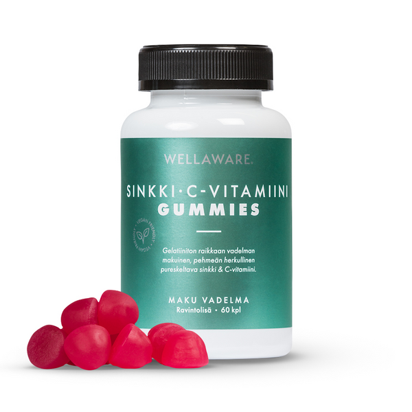 WellAware Sinkki+C-vitamiini Gummies 60kpl