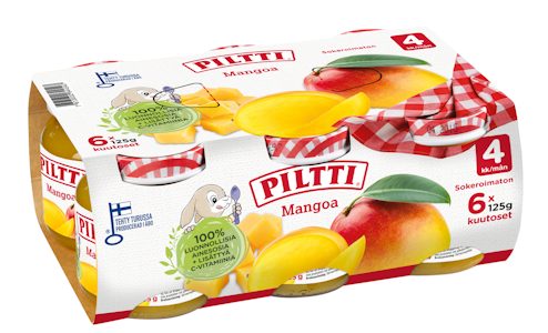 Piltti mangosose 6x125g 4kk PUOLILAVA