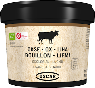 Oscar lihaliemijauhe 500g/72l luomu