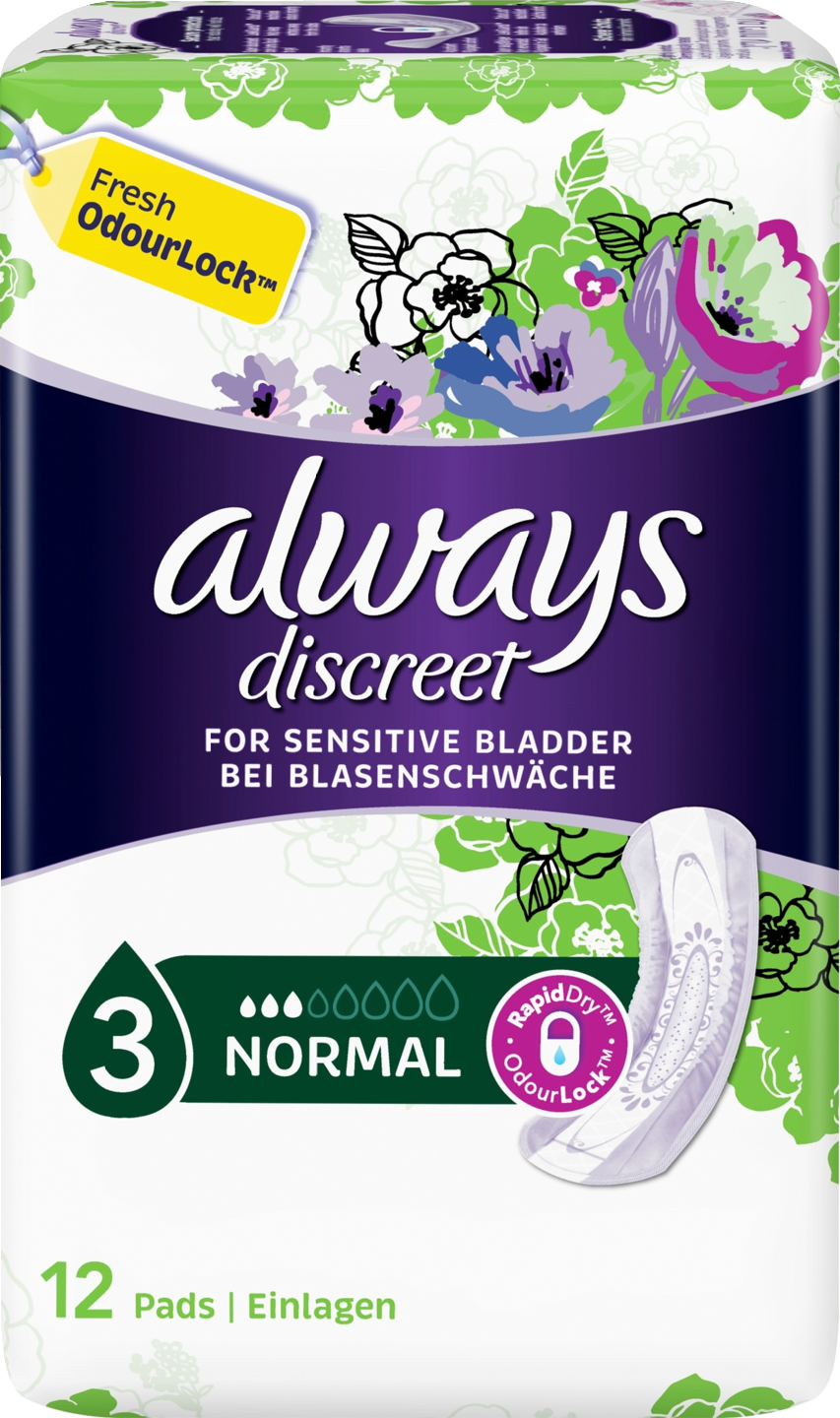 Always Discreet Normal inkontinenssiside 12kpl