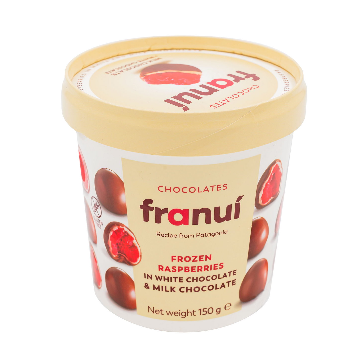 Franui Raspberries white & milk chocolate 150g