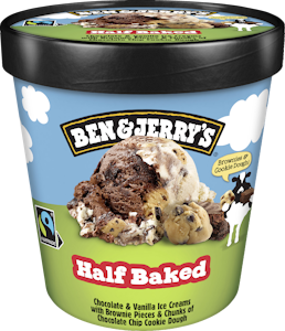 Ben&Jerry's jäätelö 465ml/406g half baked pa