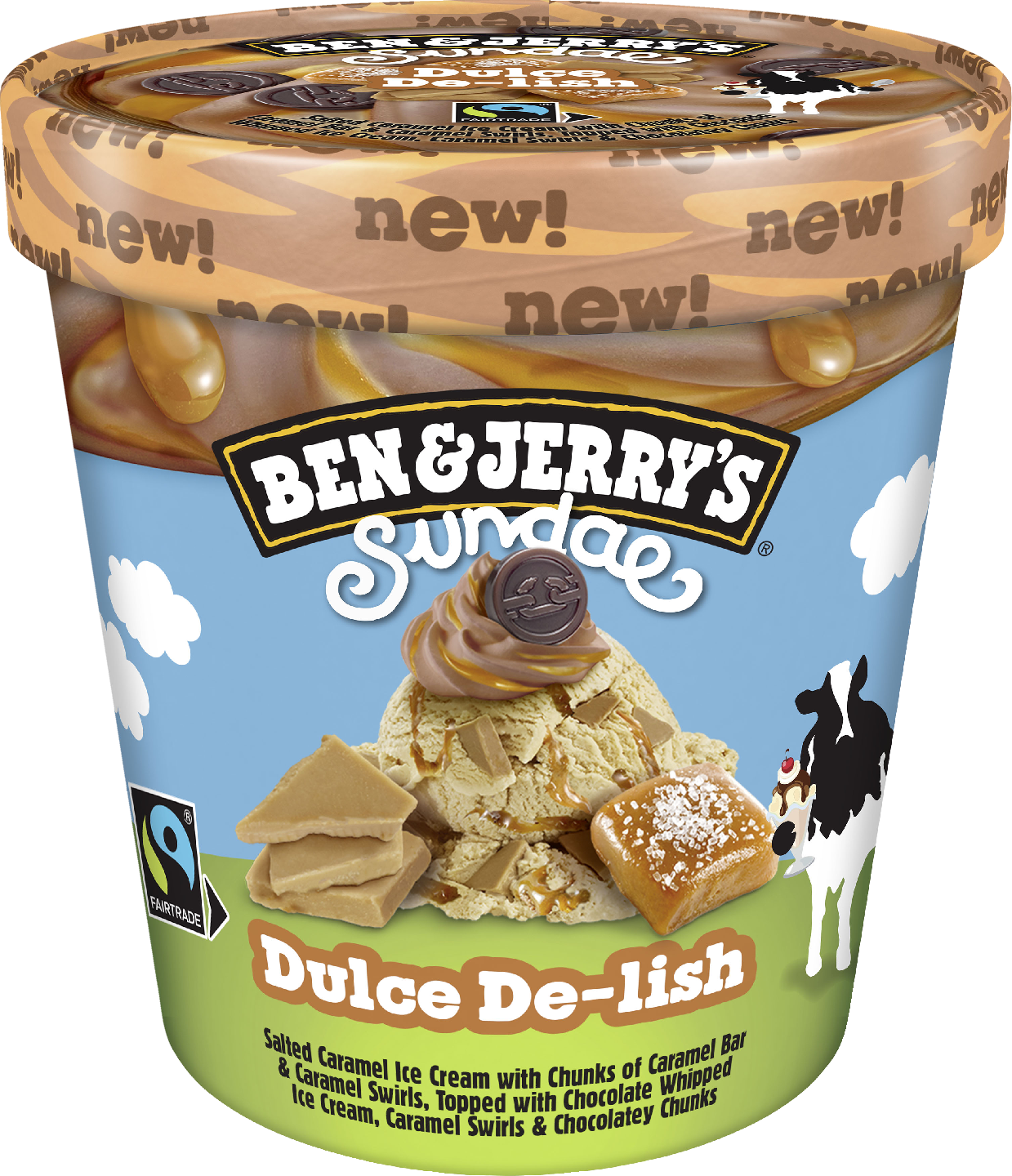 Ben&Jerry's jäätelö 427ml Sundae Dulce De-Lish 345g