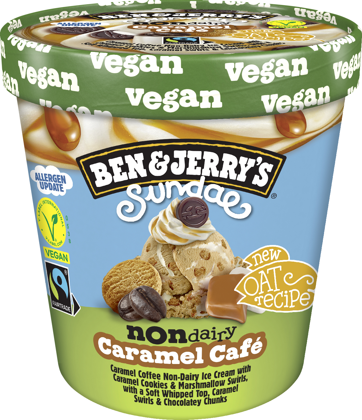 Ben & Jerry's Non-Dairy Caramel Café Sundae Jäätelö 427 ml/327g
