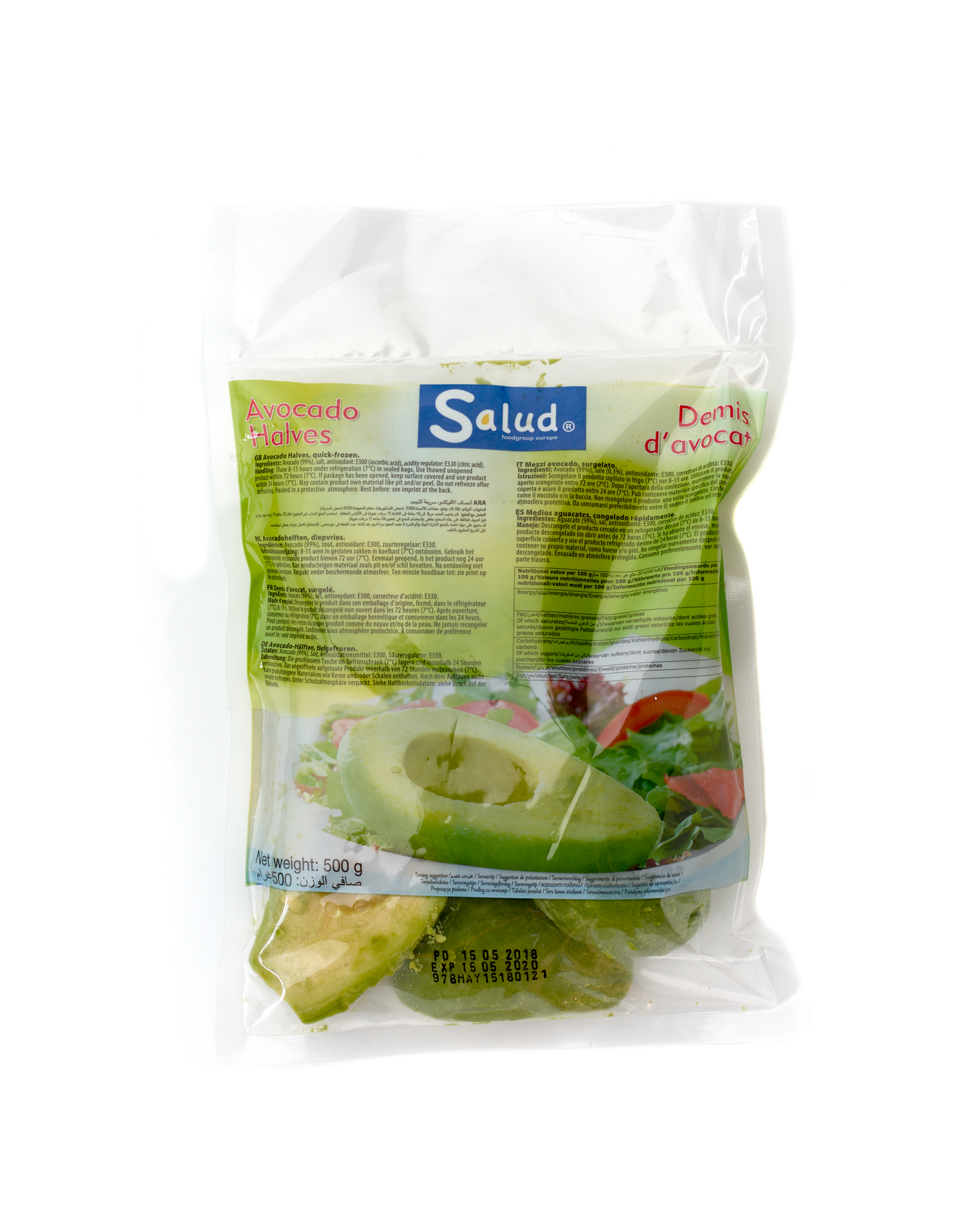 Salud Avocado puolikkaat 500g pakaste