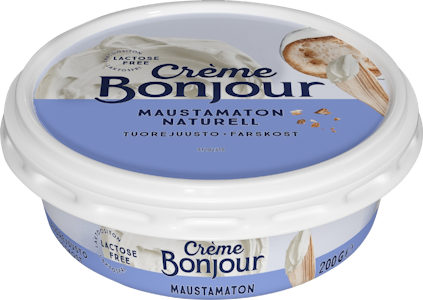 Crème Bonjour Maustamaton laktoositon levite 200g