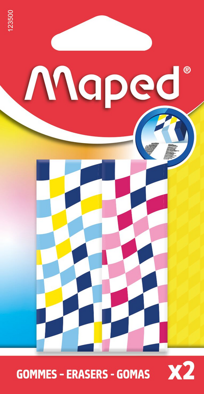 Maped ruudullinen pyyhekumi 2 kpl