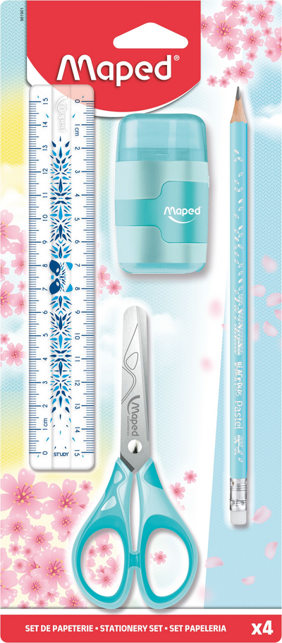 Maped Pastel koulutarvikesetti 4 osaa
