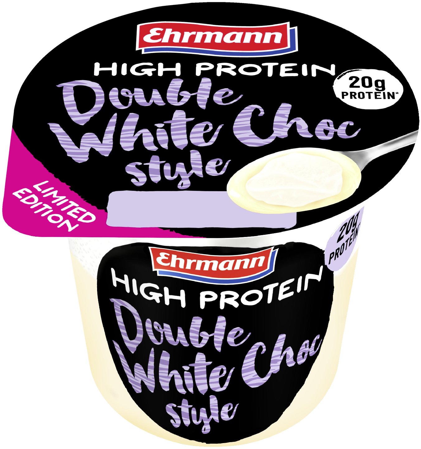 Ehrmann proteiinivanukas valkosuklaavaahdolla 200g valkosuklaa