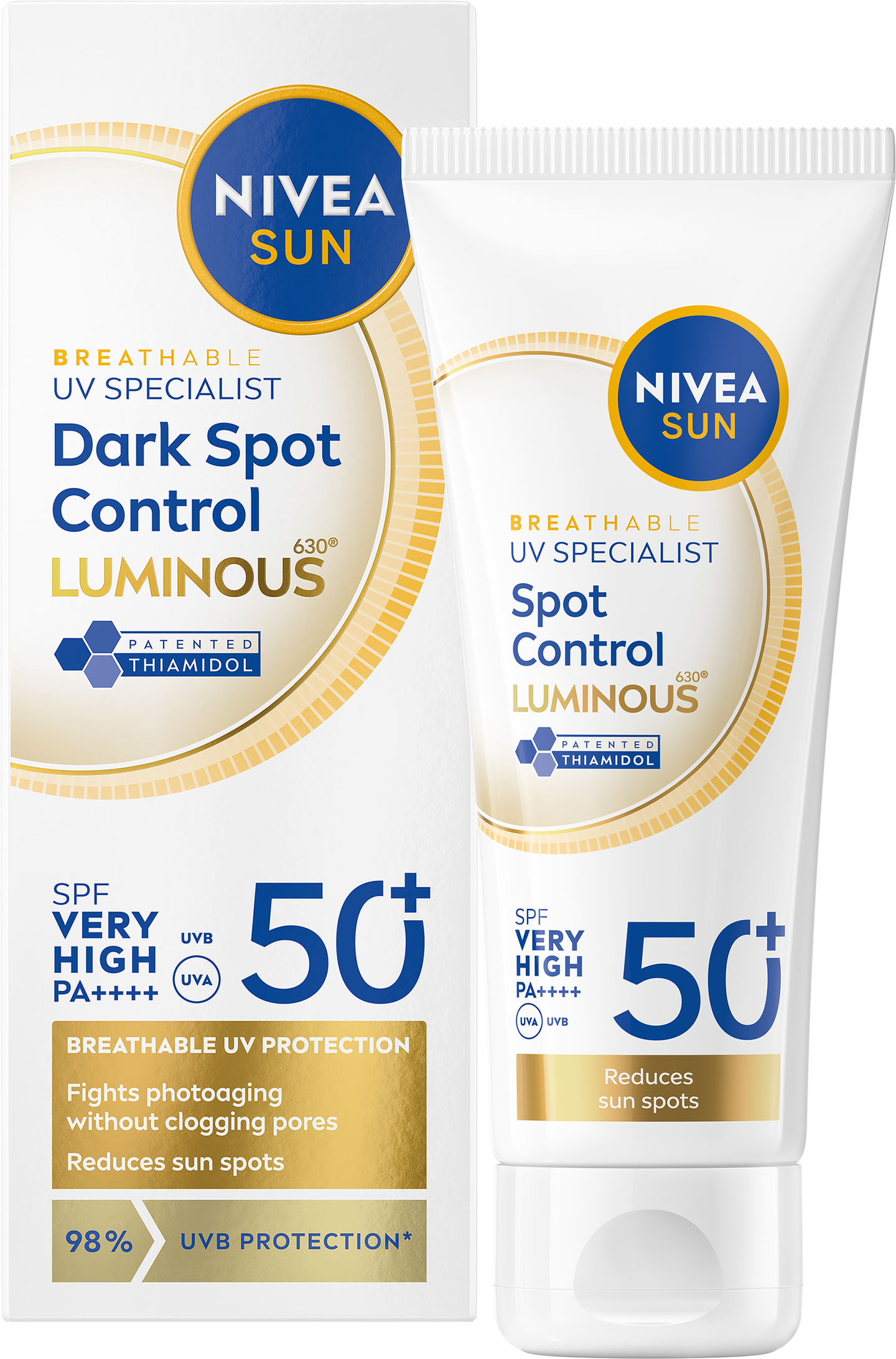 Nivea Sun kasvoaurinkovoide 40ml LUMINOUS630® Dark Spot Control SK50 UV