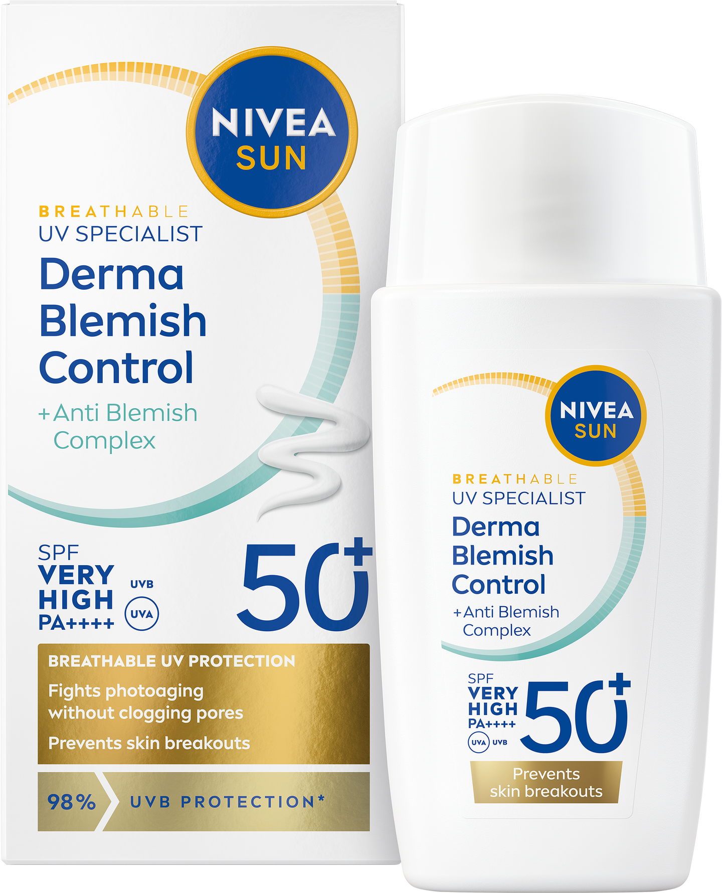 Nivea Sun aurinkosuojavoide 40ml UV Face Derma Blemish Control Fluid SK50+
