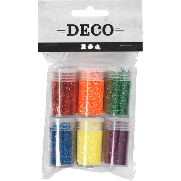 Kimalle, värilajitelma, 6 x 5 g