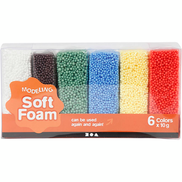 Soft Foam, perusvärilajitelma, 6 x 10 g