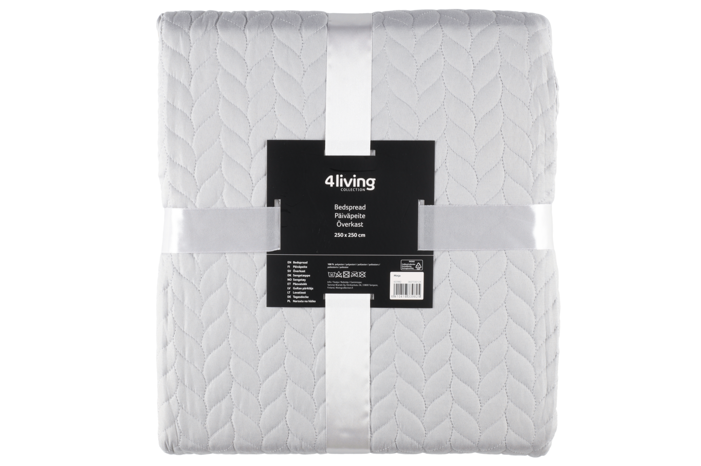 4Living Minja päiväpeite 250x250 cm harmaa