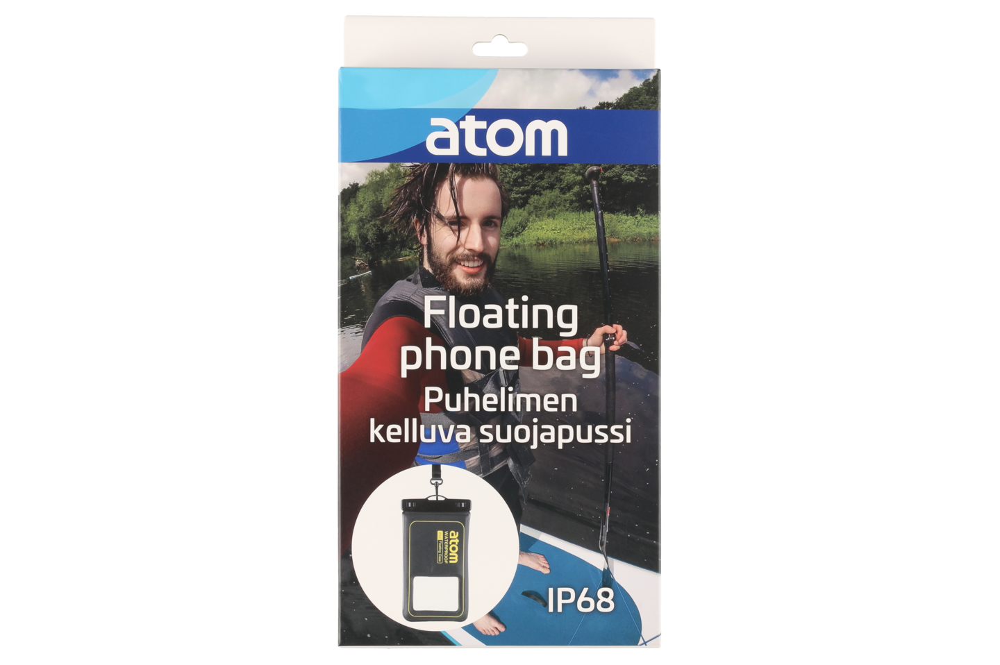 Atom puhelimen suojapussi kelluva
