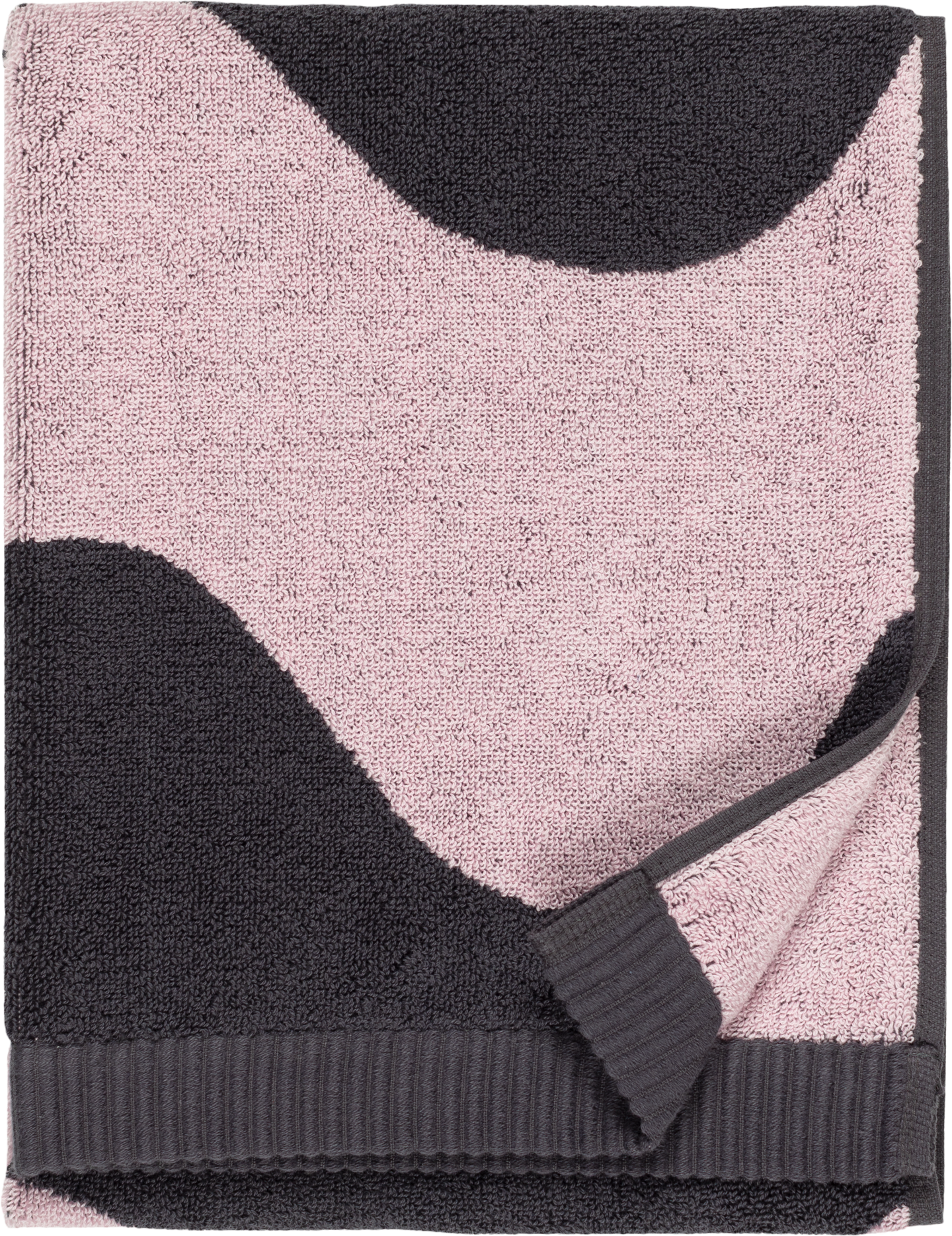 Marimekko Lokki käsipyyhe 50 x 70 cm blush-tummanharmaa