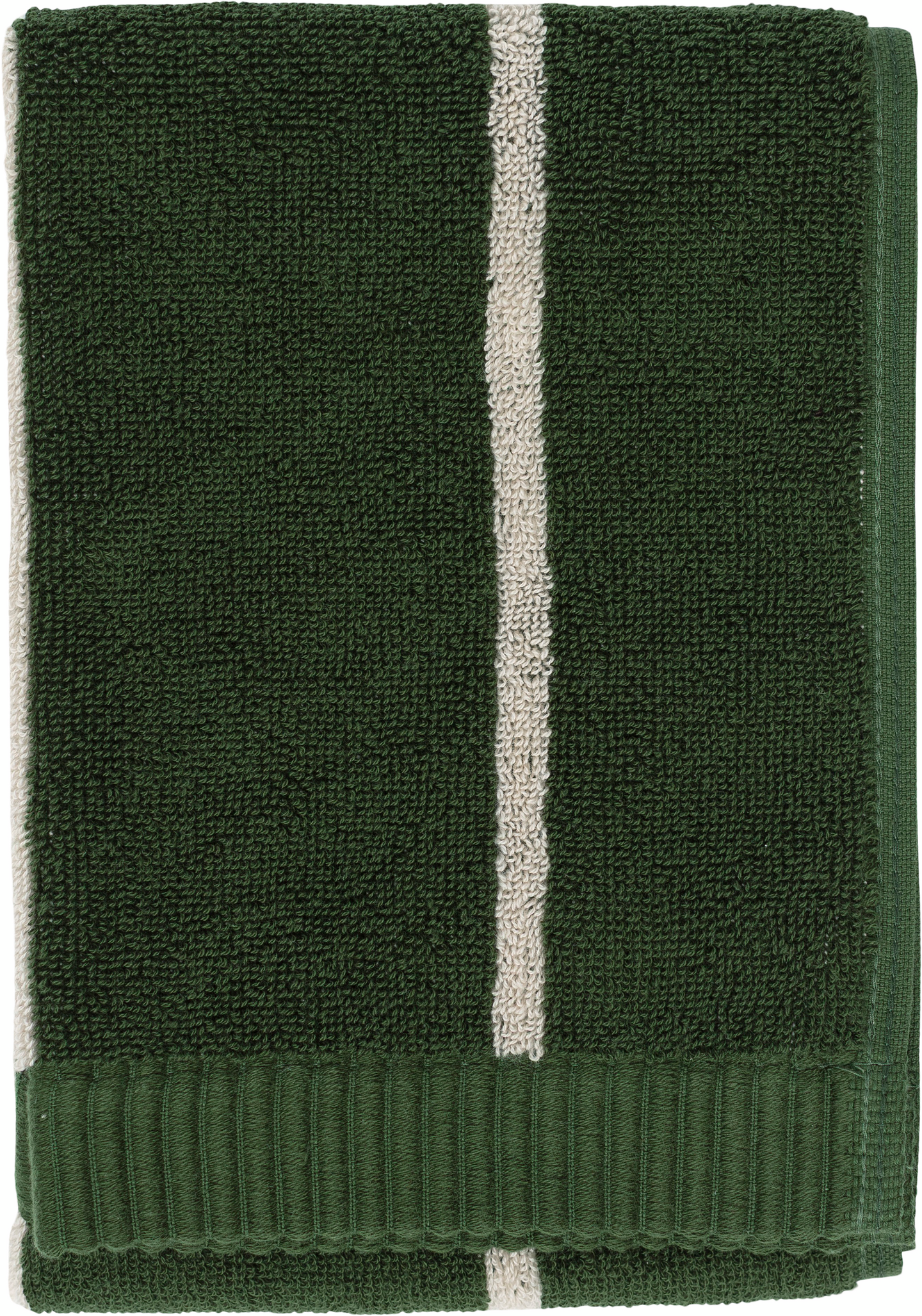 Marimekko Tiiliskivi pyyhe 30x50 cm vihreä-vaalea beige