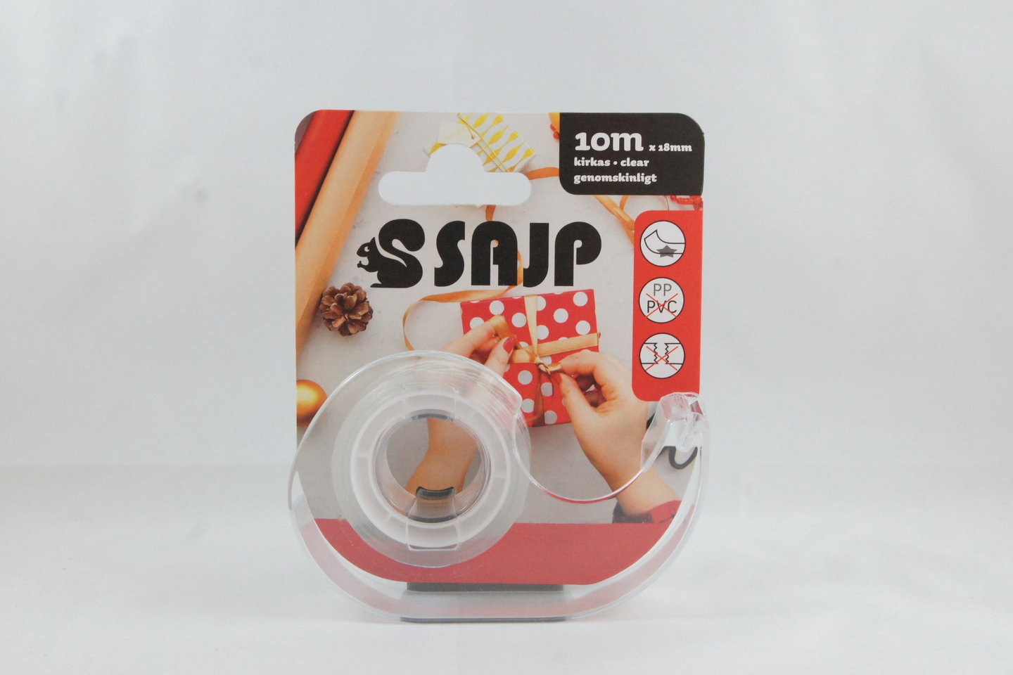 Sajp teippi kirkas 18mmx10m