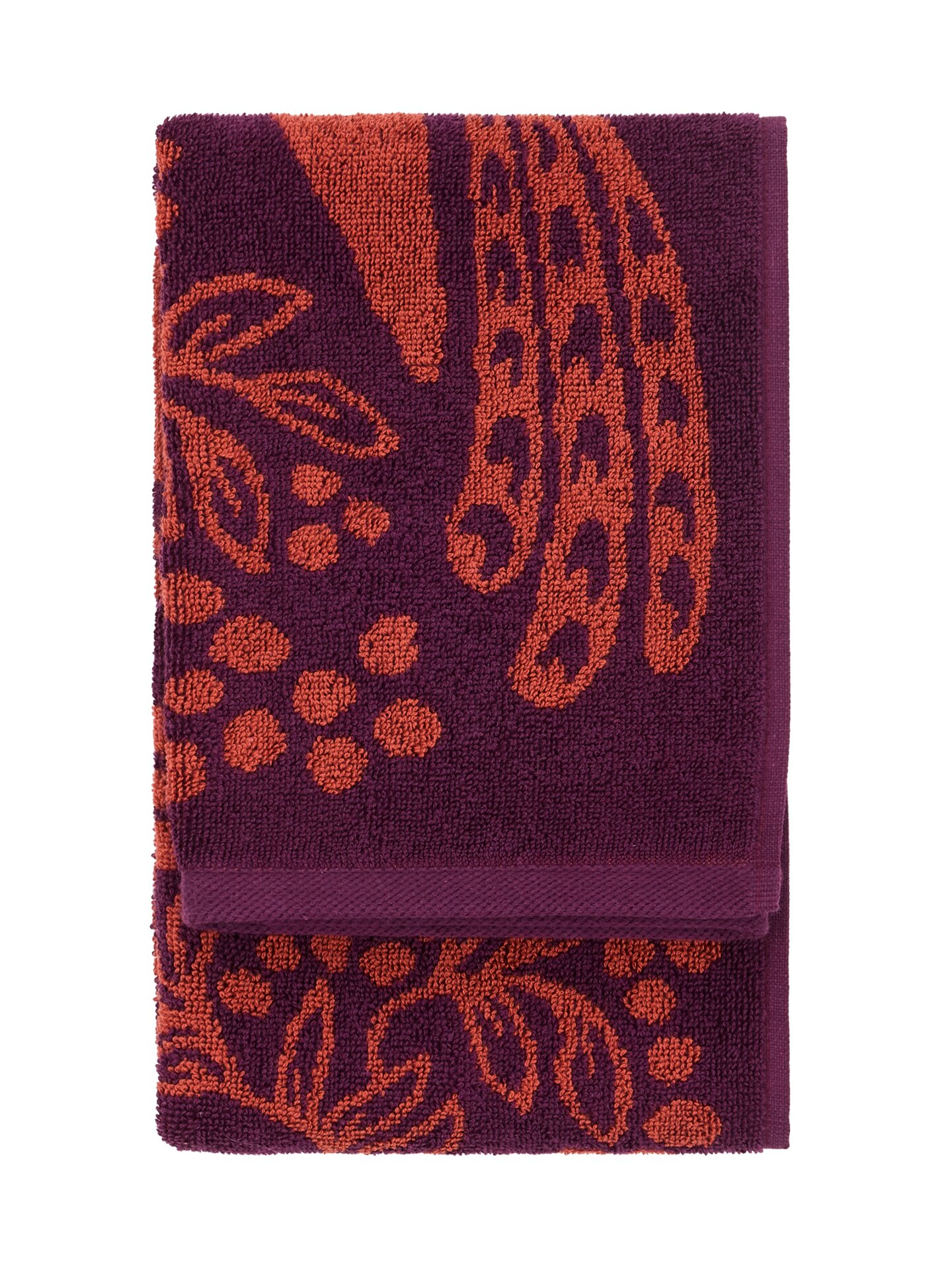 Vallila Viserrys käsipyyhe  50x70 cm terra-lila