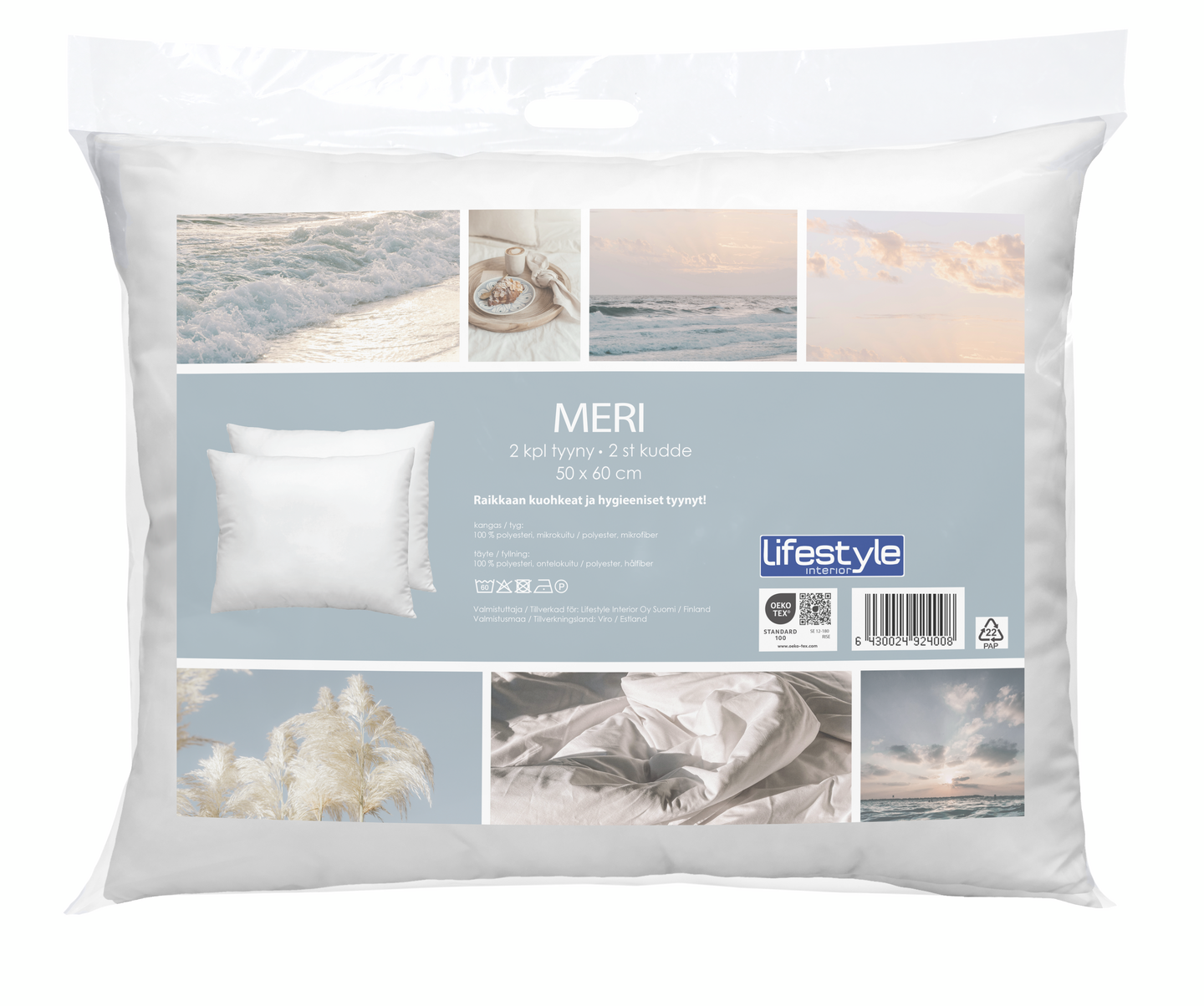 Lifestyle Meri tyynysetti 2 kpl/pkt