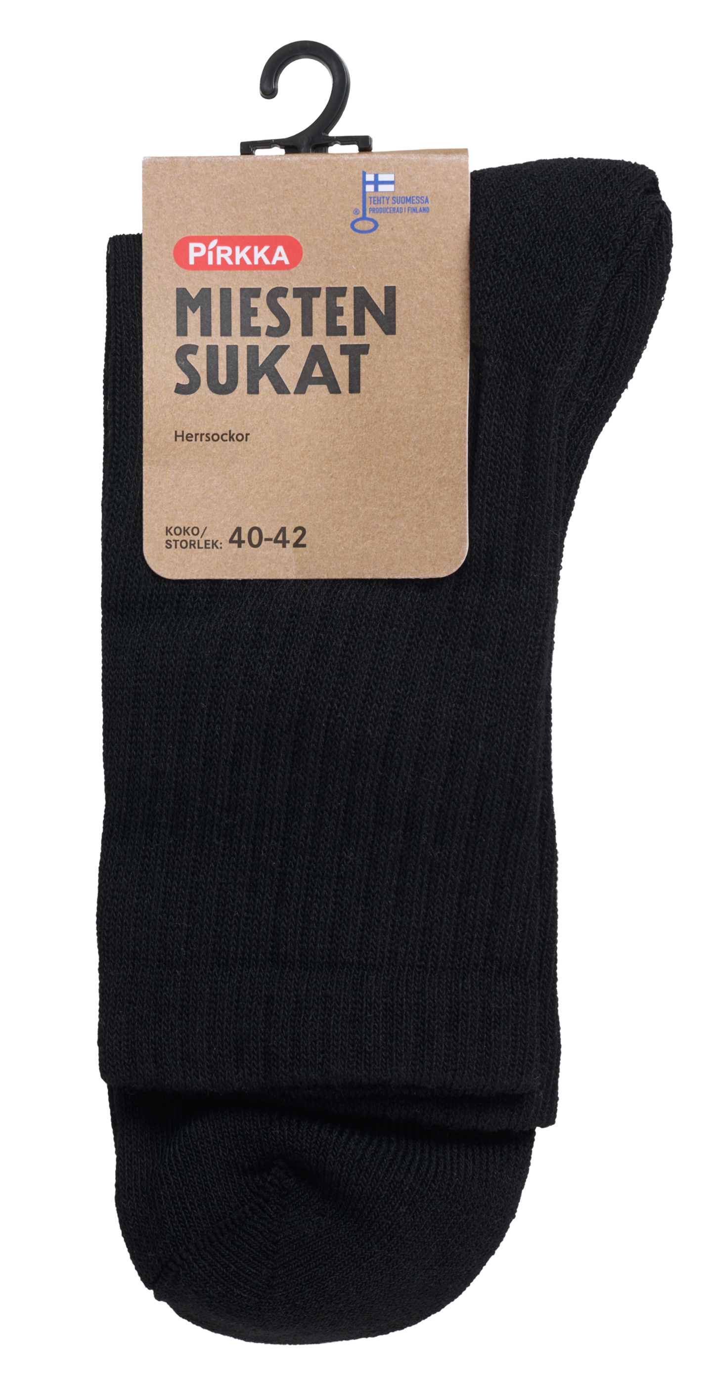 Pirkka M sukat musta 43-45
