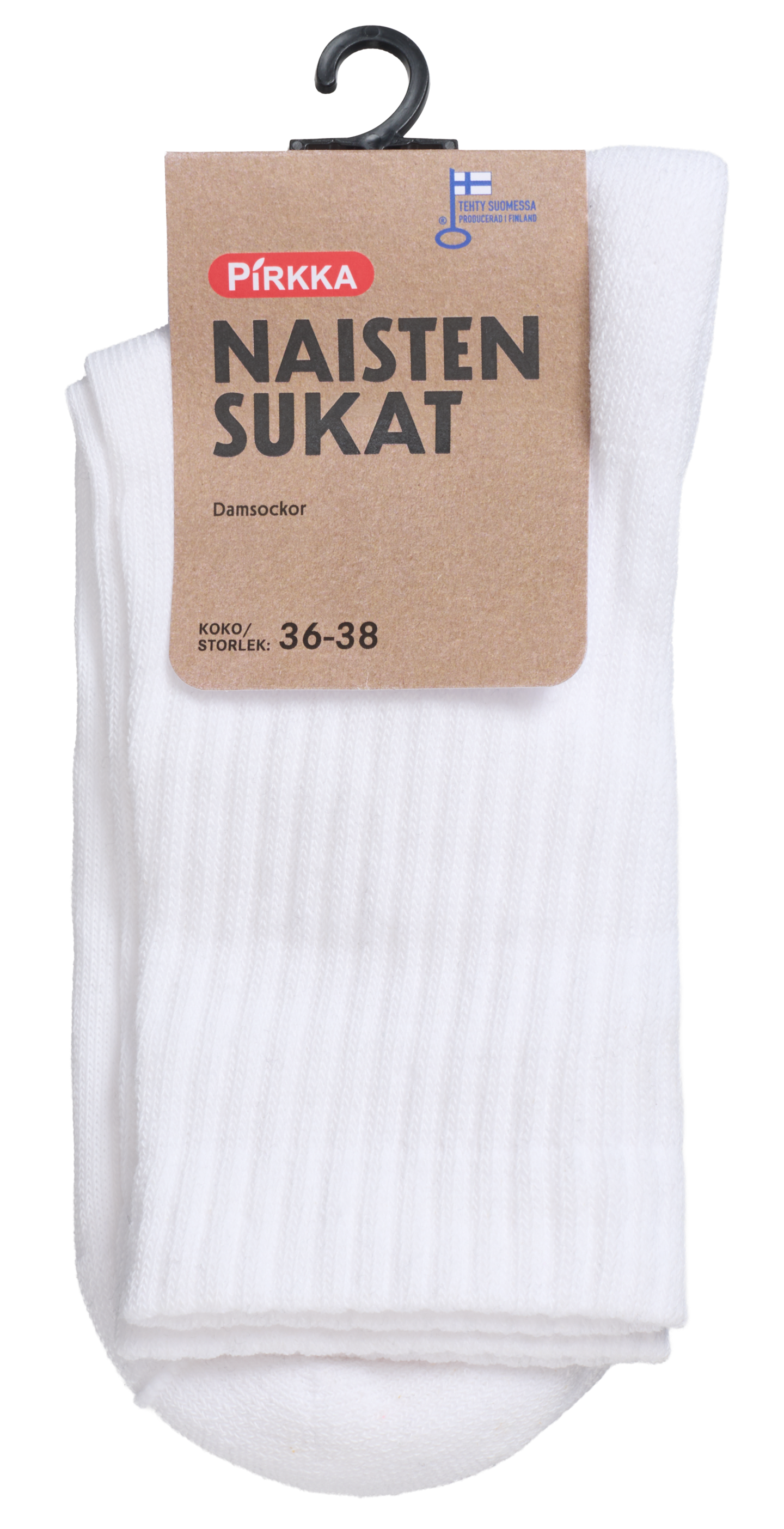 Pirkka N sukat valkoinen 36-38