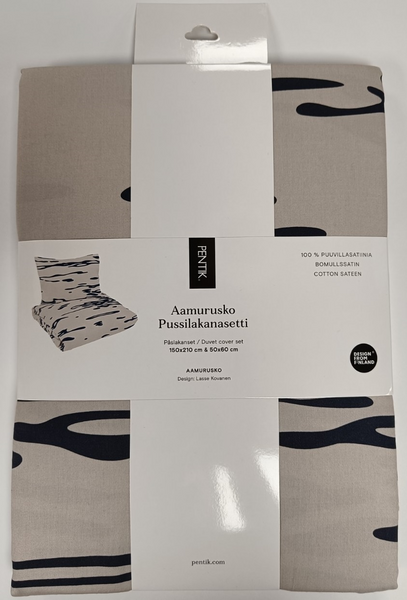 Pentik Aamurusko pussilakanasetti hiekka