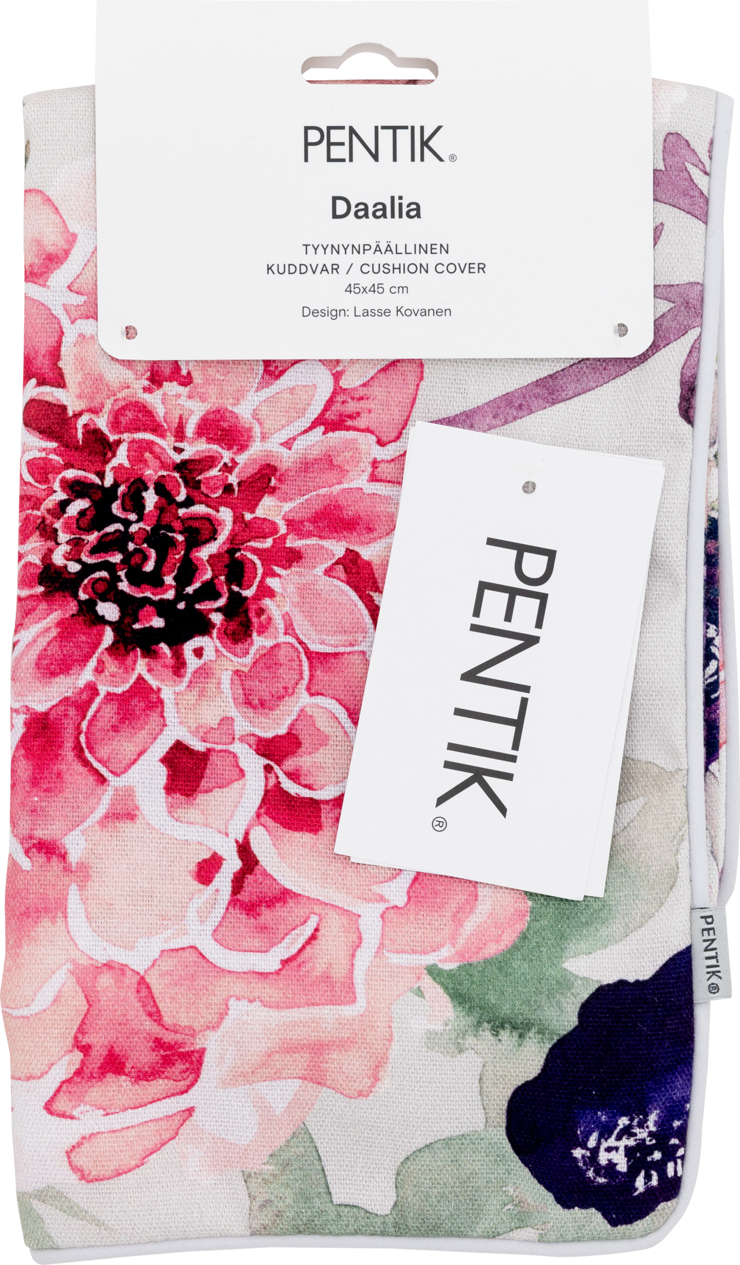 Pentik Daalia koristetyynynpäällinen 45x45 cm vaaleanpunainen