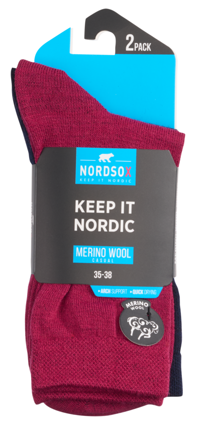 Nordsox merinovillasukat 2pr/pkt