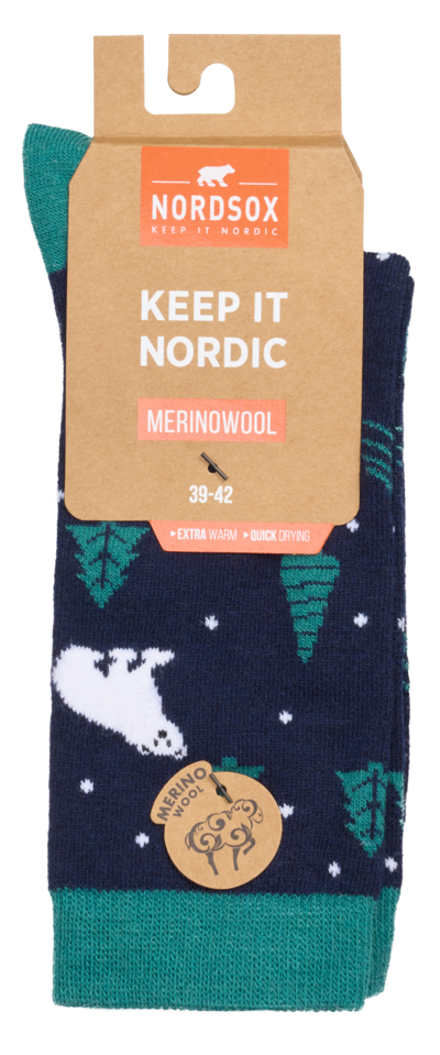 Nordsox Jääkarhu merinovillasukat