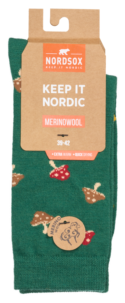 Nordsox Sieni merinovillasukat