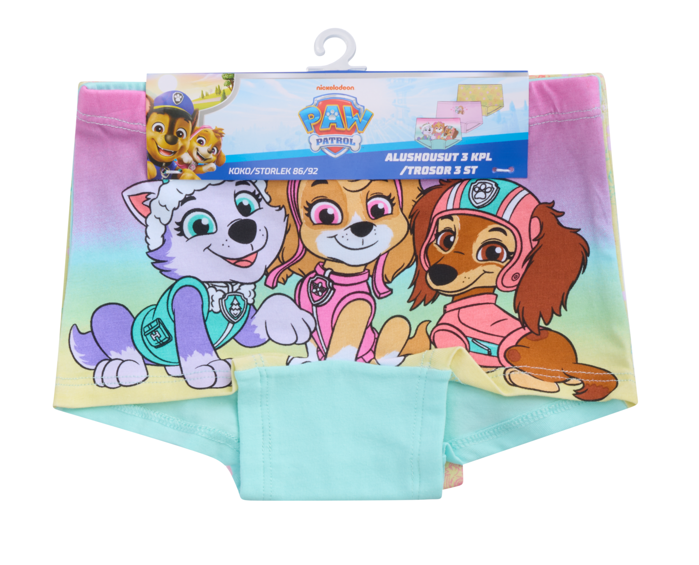 Paw Patrol L alushousut 3p mix 122/128