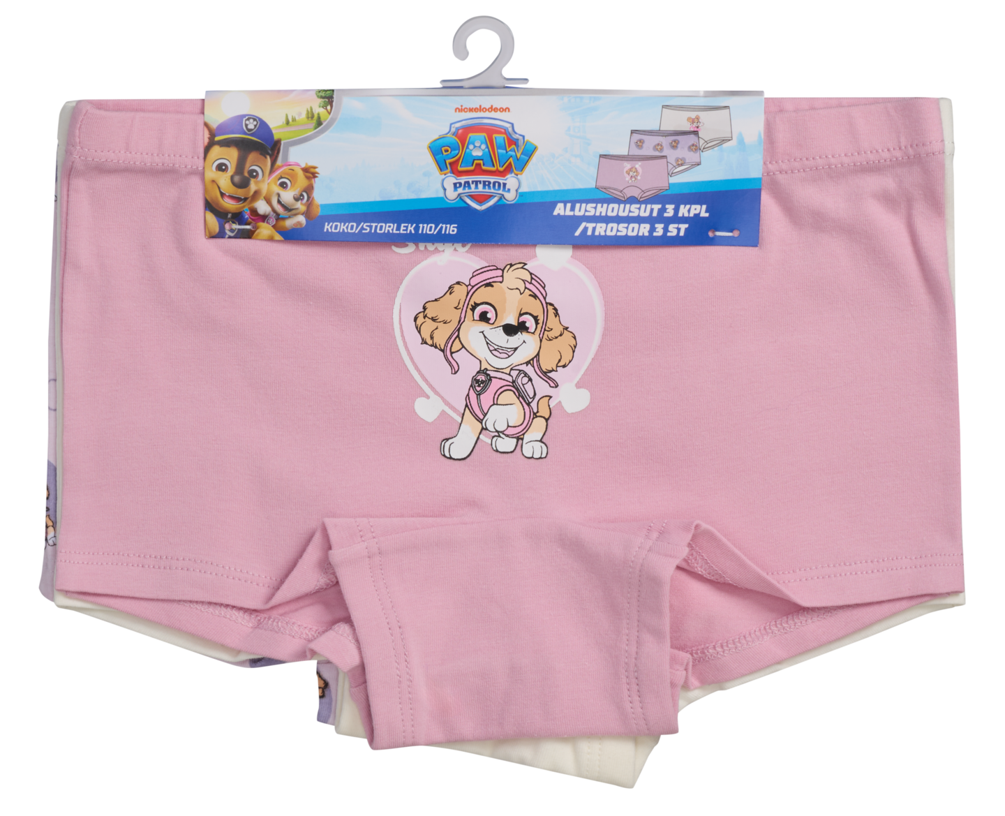 Paw Patrol L alushousut 3p  110/116