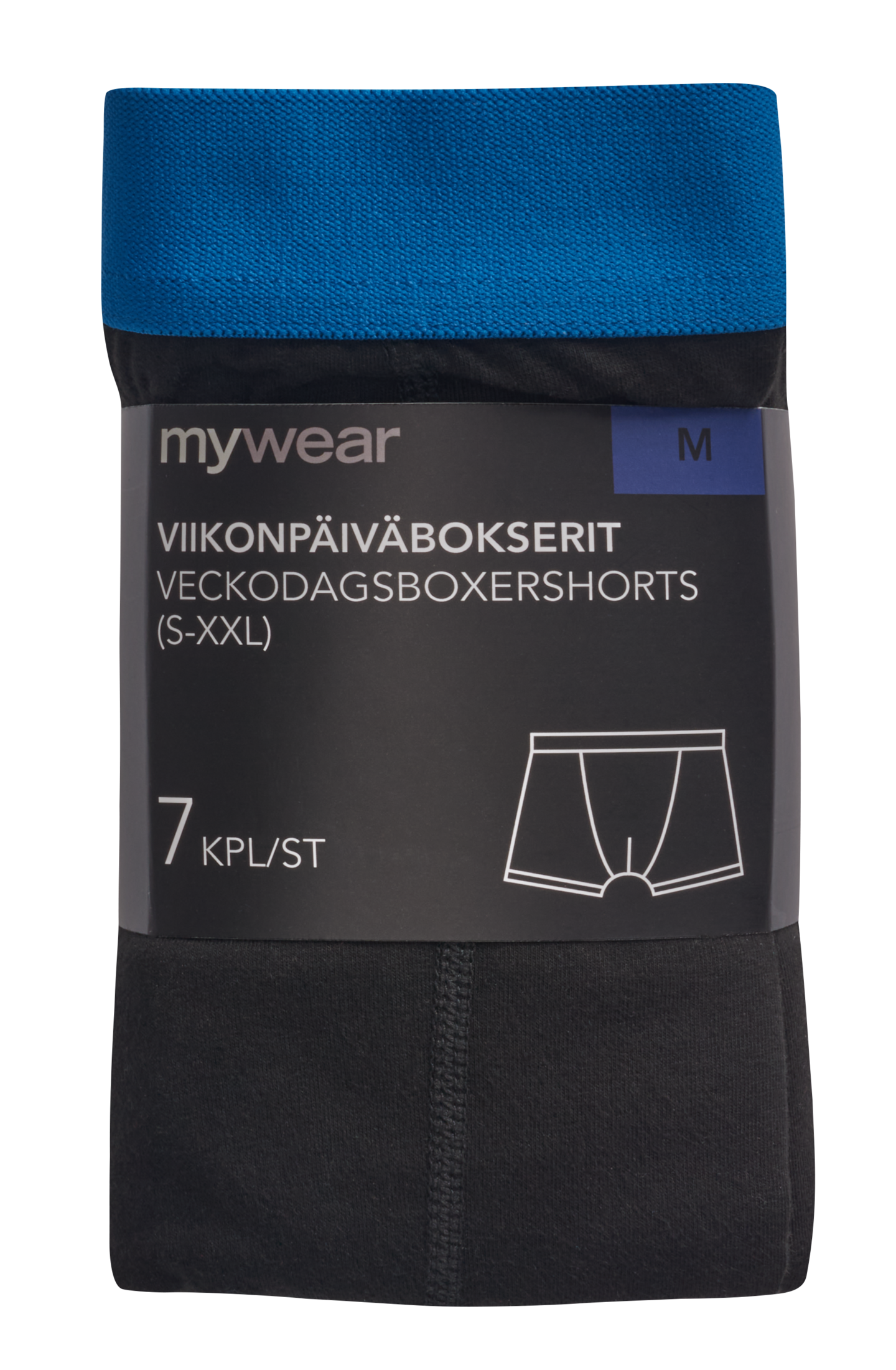 mywear Viikonpäivä bokserit 7kpl/pkt