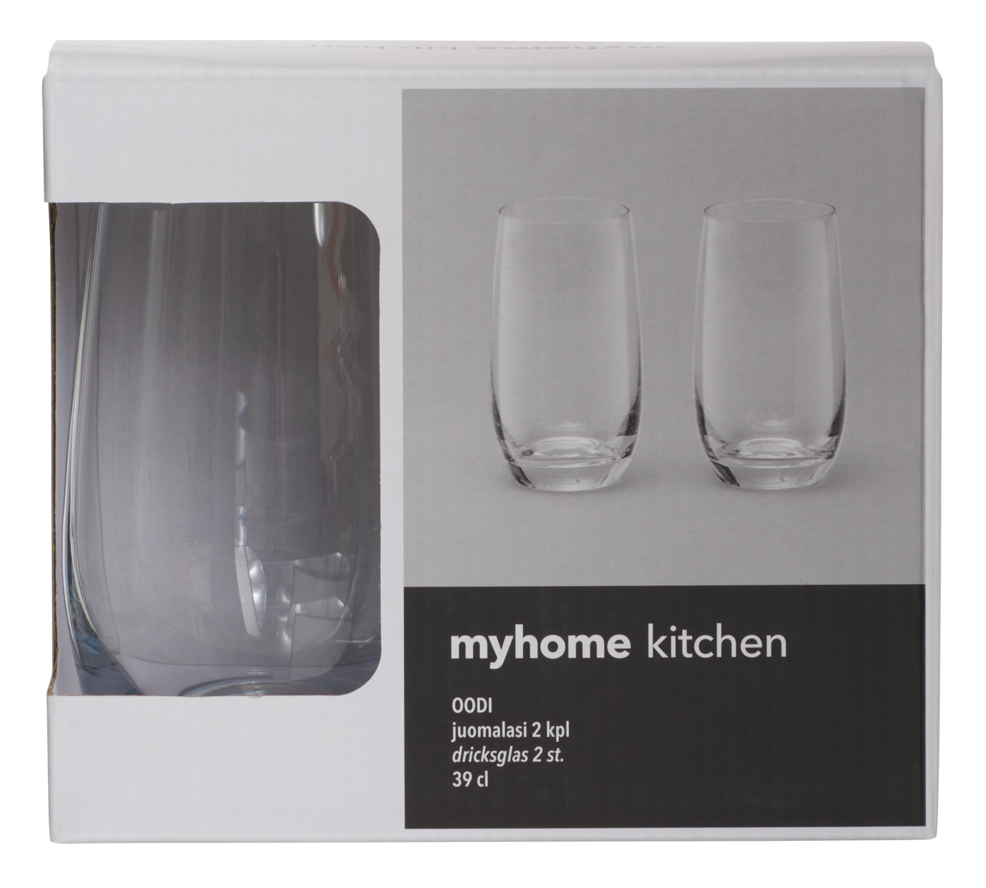 myhome lasi Oodi 390 ml 2 kpl/pkt
