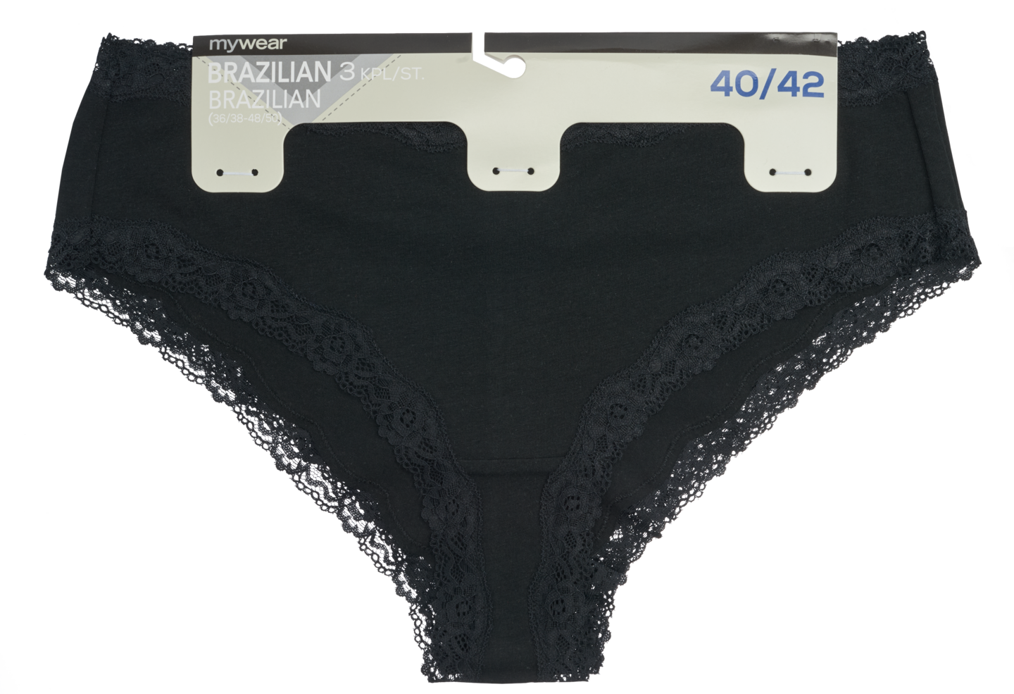 mywear alushousut 3pr mu 36/38