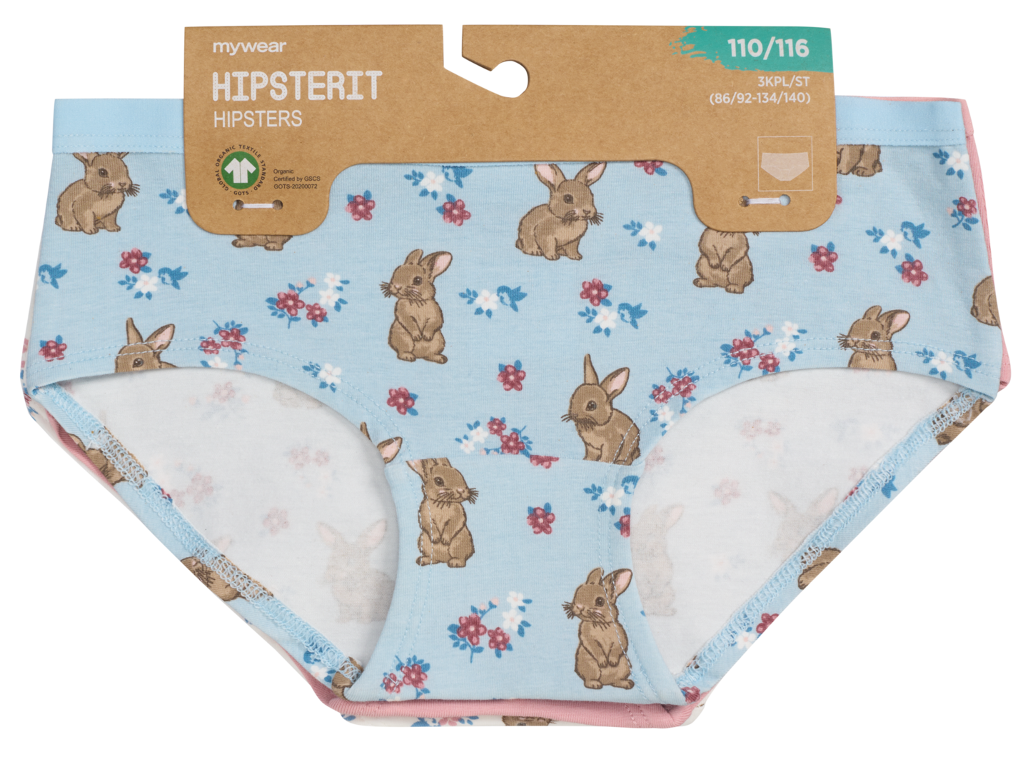 mw LUNA BUNNY L hipster 3p 110/116