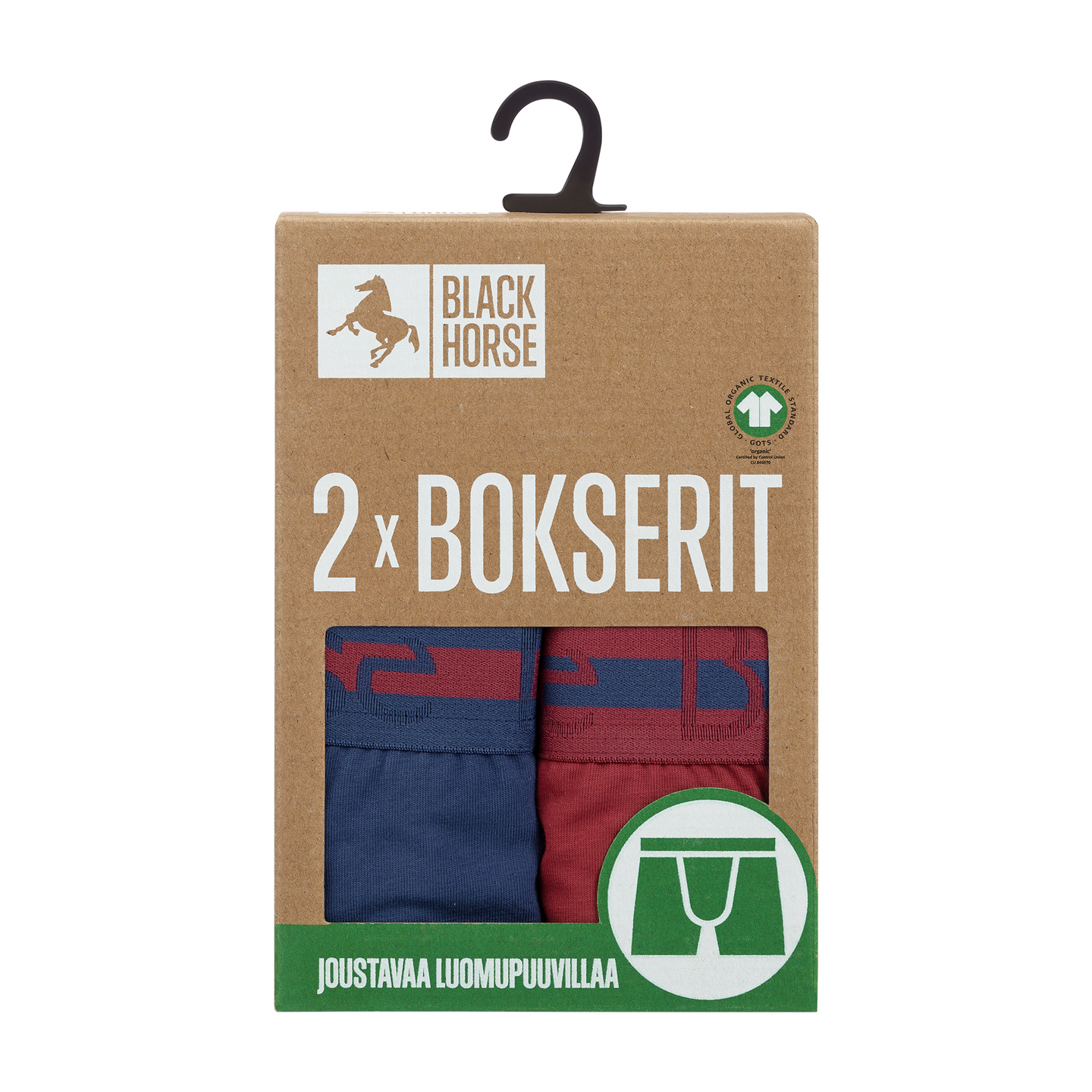 Black Horse I124 bokserit 2kpl/pkt