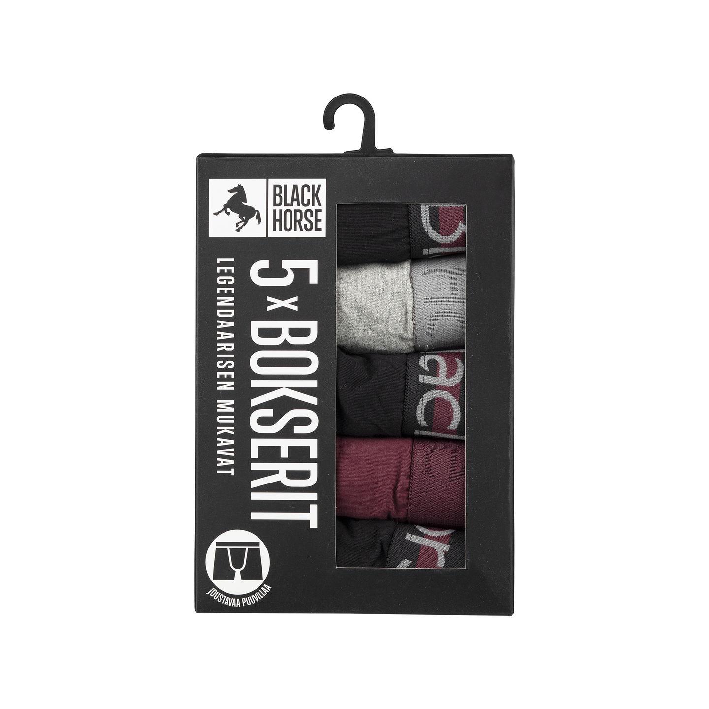 Black Horse I137 bokserit 5kpl/pkt