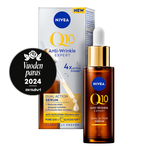 NIVEA 30ml Q10 Anti-Wrinkle Expert Dual Action -kasvoseerumi