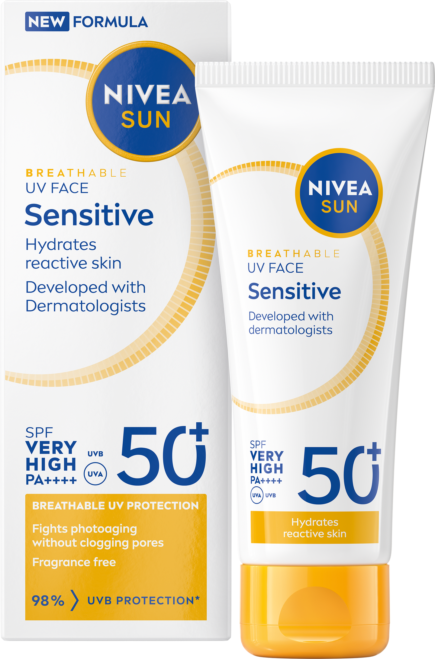 NIVEA SUN 40ml UV Face Sensitive SK50 -aurinkovoide