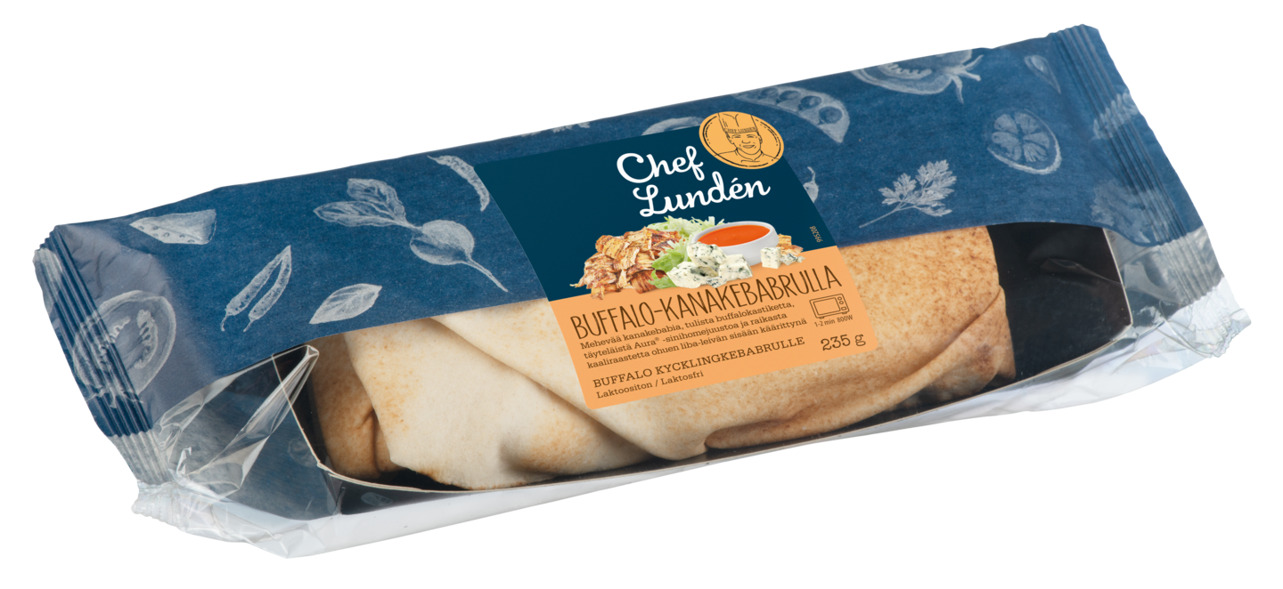 Chef Lundén buffalo-kanakebabrulla 235g