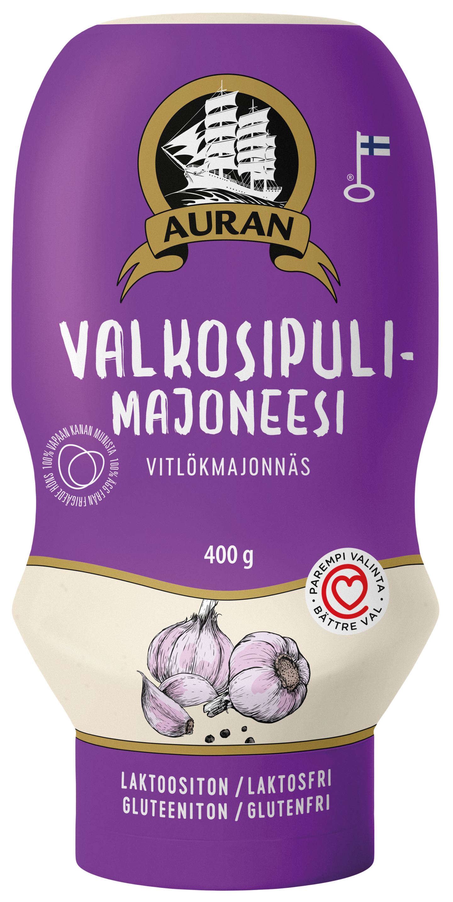Auran Valkosipulimajoneesi 400g