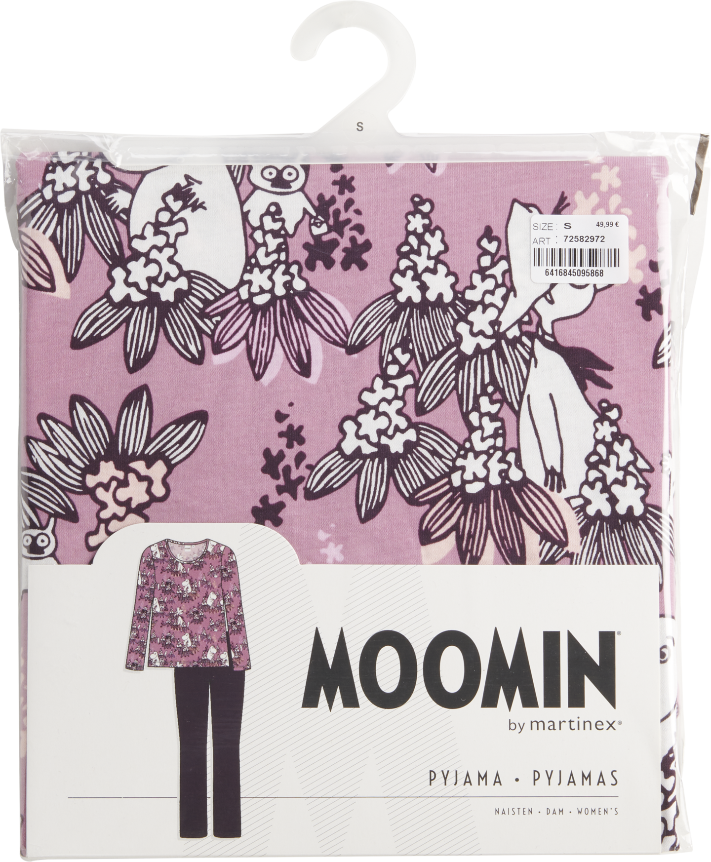 Martinex Muumi pyjama Kastanja