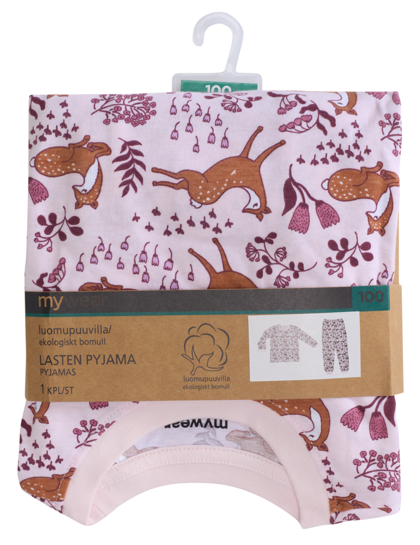 mw Lystikäs L pyjama Bambi vpu 90