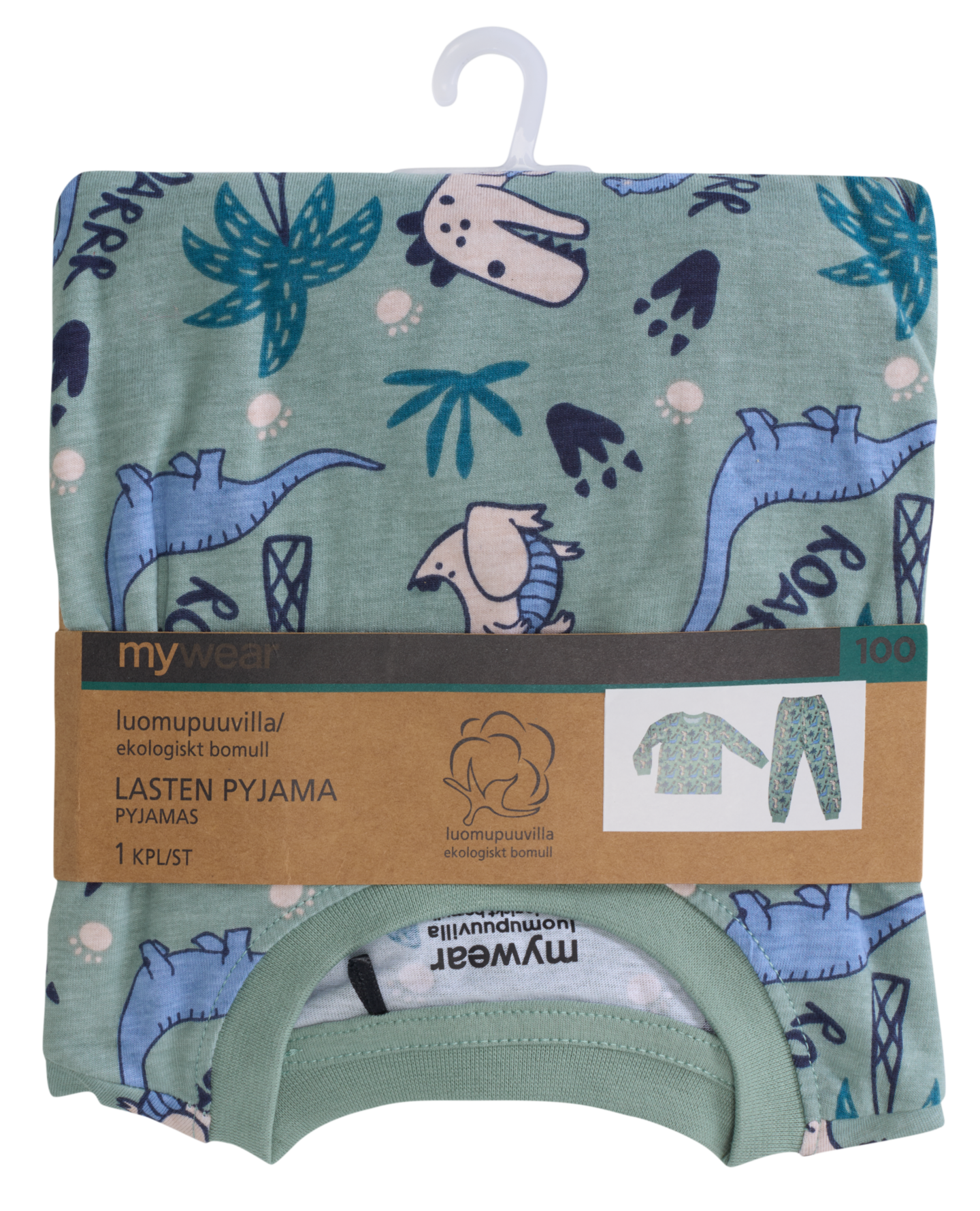 mw Lystikäs L pyjama Dino vih 90
