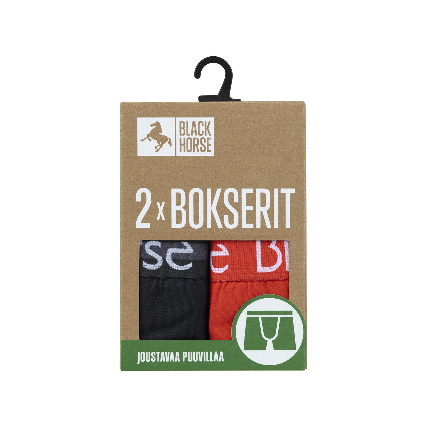 Black Horse I177 bokserit 2kpl/pkt