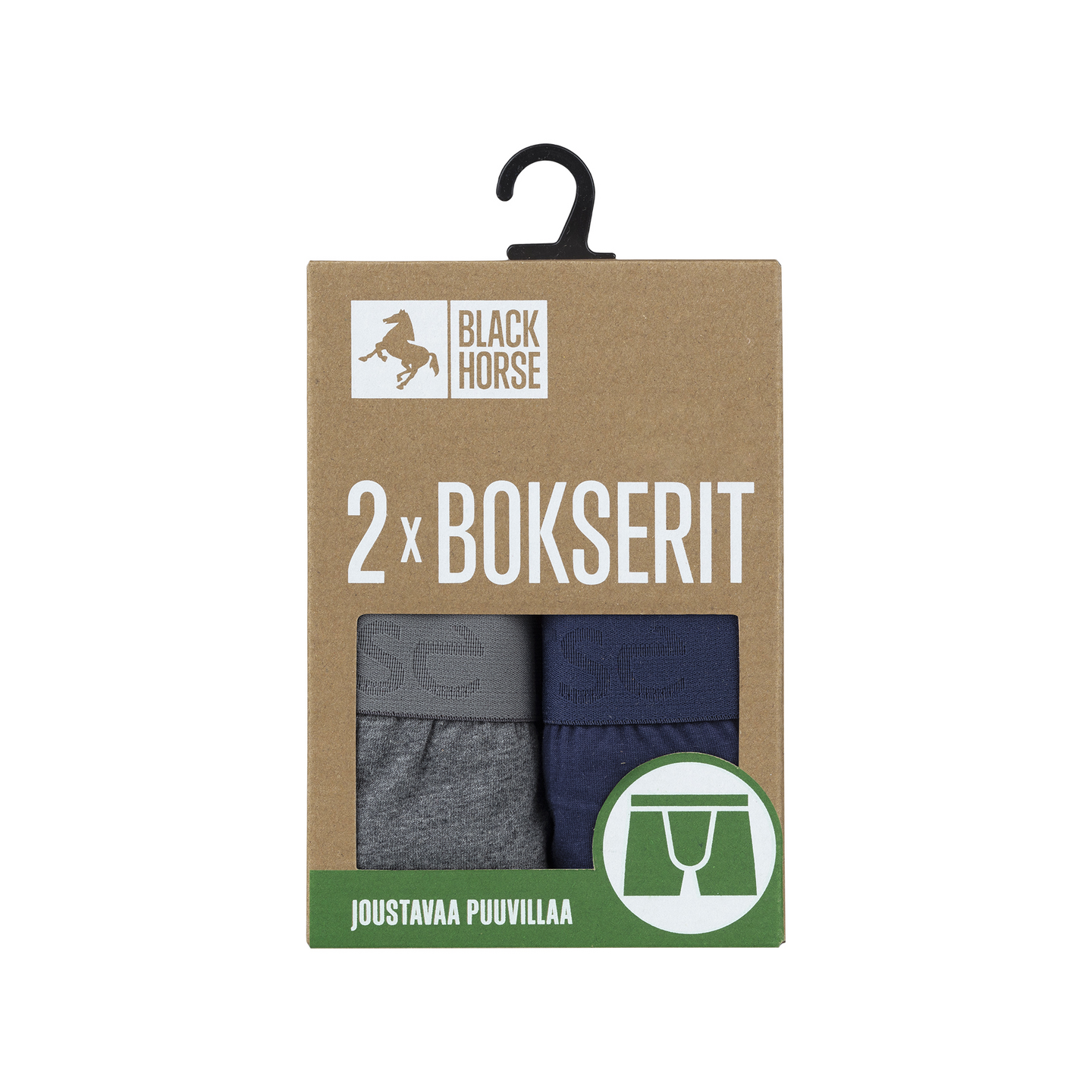 Black Horse I177 bokserit 2kpl/pkt