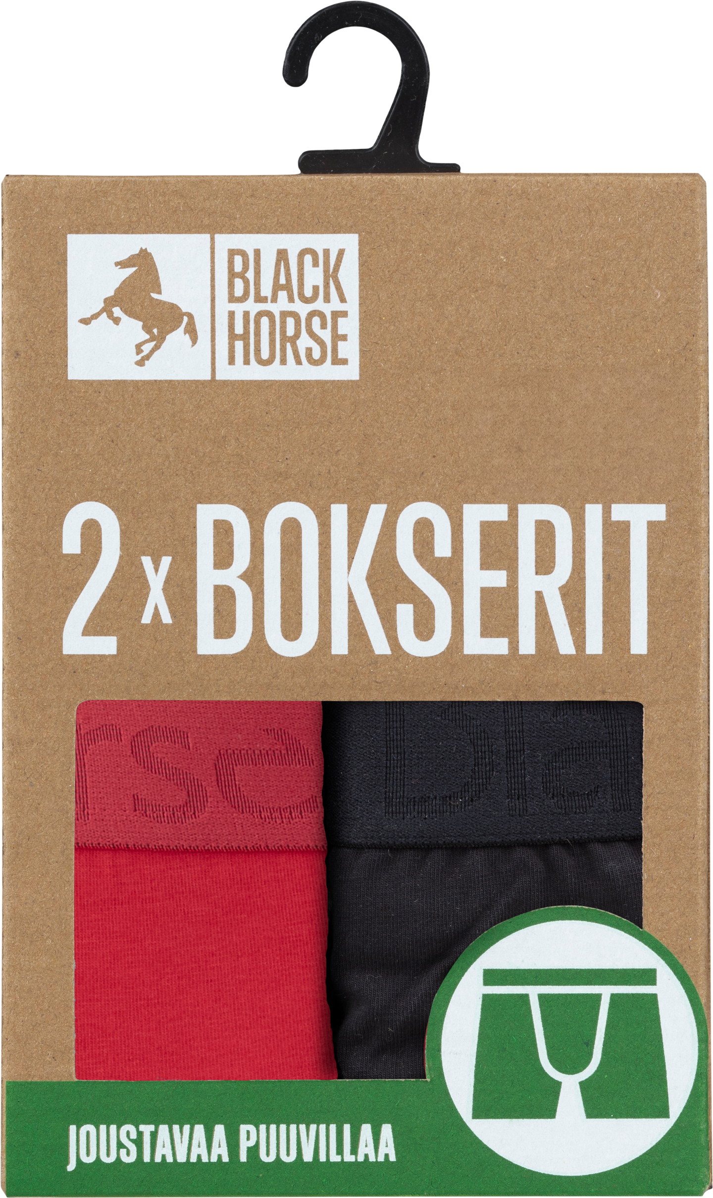 Black Horse I193 bokserit 2kpl/pkt
