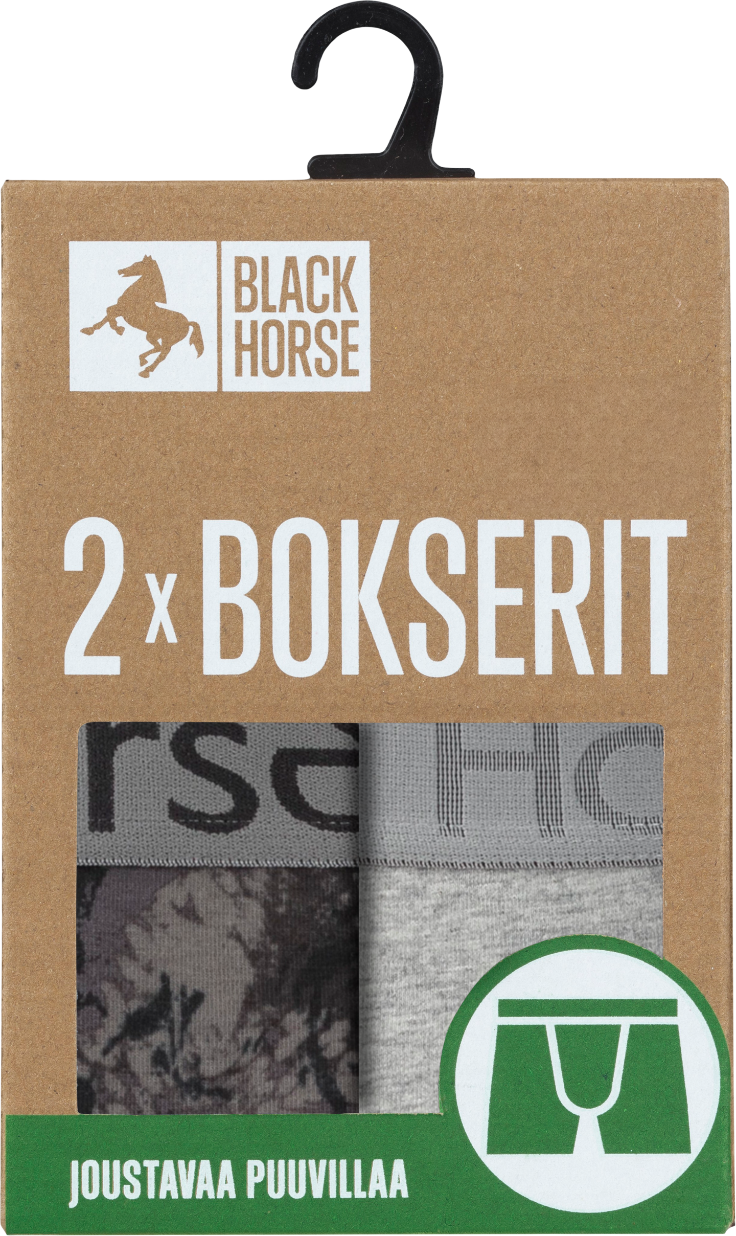 Black Horse I193 bokserit 2kpl/pkt